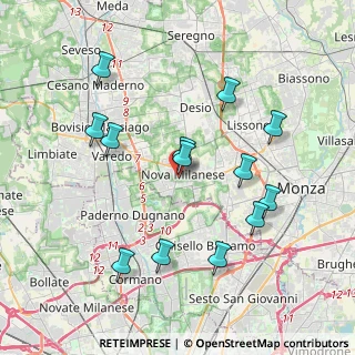 Mappa Via San Sebastiano, 20834 Nova Milanese MB, Italia (3.88923)