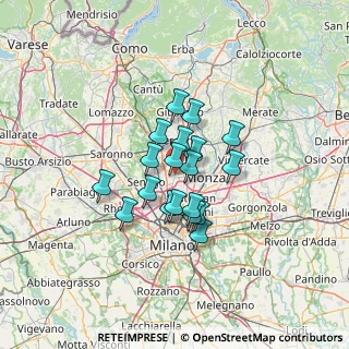 Mappa 20054 Nova Milanese MB, Italia (9.06947)