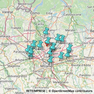 Mappa 20054 Nova Milanese MB, Italia (10.39688)