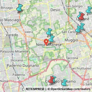 Mappa 20054 Nova Milanese MB, Italia (3.30667)