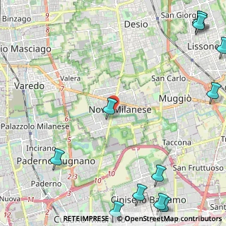 Mappa 20054 Nova Milanese MB, Italia (3.69667)