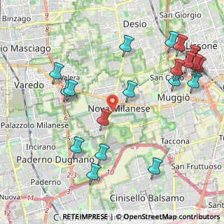 Mappa 20054 Nova Milanese MB, Italia (2.5655)