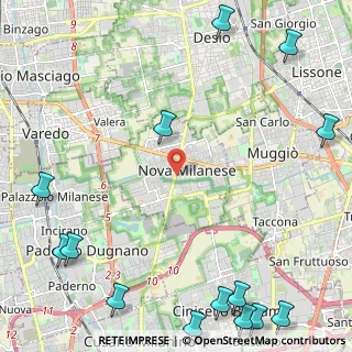 Mappa 20054 Nova Milanese MB, Italia (3.62286)