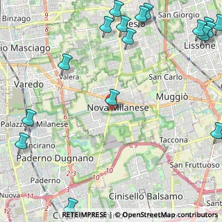 Mappa Via San Sebastiano, 20834 Nova Milanese MB, Italia (3.48235)