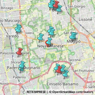 Mappa Via San Sebastiano, 20834 Nova Milanese MB, Italia (2.53)