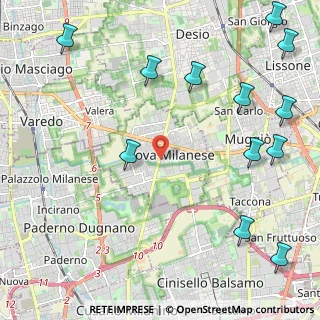 Mappa 20054 Nova Milanese MB, Italia (3.00417)