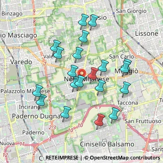 Mappa 20054 Nova Milanese MB, Italia (1.8135)