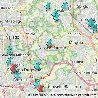 Mappa 20054 Nova Milanese MB, Italia (3.33625)