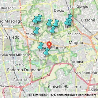 Mappa 20054 Nova Milanese MB, Italia (1.86182)