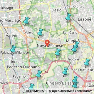 Mappa 20054 Nova Milanese MB, Italia (3.06769)