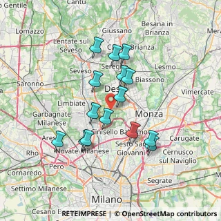 Mappa 20054 Nova Milanese MB, Italia (6.136)