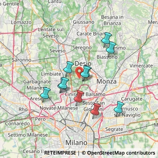 Mappa 20054 Nova Milanese MB, Italia (6.15545)
