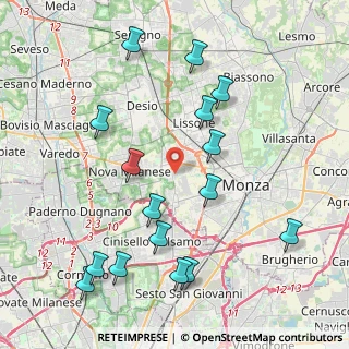 Mappa Via Nino Bixio, 20835 Muggiò MB, Italia (4.62063)