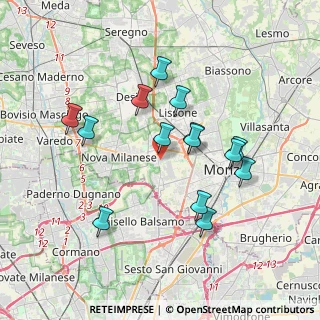 Mappa Via Nino Bixio, 20835 Muggiò MB, Italia (3.405)