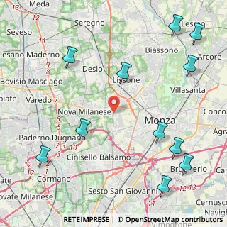 Mappa Via Nino Bixio, 20835 Muggiò MB, Italia (5.69636)