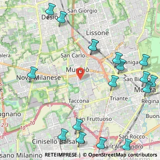 Mappa Via Nino Bixio, 20835 Muggiò MB, Italia (2.99765)