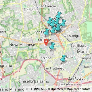 Mappa Via Nino Bixio, 20835 Muggiò MB, Italia (1.64182)