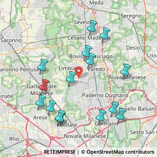 Mappa Via Guglielmo Marconi, 20812 Limbiate MB, Italia (4.51267)