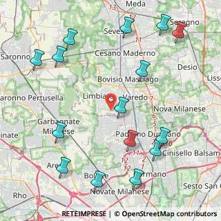 Mappa Via Guglielmo Marconi, 20812 Limbiate MB, Italia (5.30333)