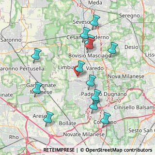 Mappa Via Guglielmo Marconi, 20812 Limbiate MB, Italia (4.03692)
