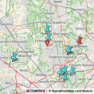 Mappa Via Guglielmo Marconi, 20812 Limbiate MB, Italia (5.09909)