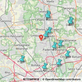 Mappa Via Guglielmo Marconi, 20812 Limbiate MB, Italia (4.85583)