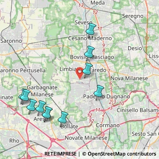 Mappa Via Guglielmo Marconi, 20812 Limbiate MB, Italia (4.87909)