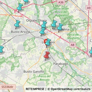 Mappa Via Giordano Bruno, 20025 Legnano MI, Italia (5.36417)