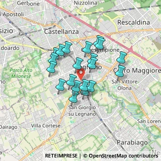 Mappa Via Giordano Bruno, 20025 Legnano MI, Italia (1.312)