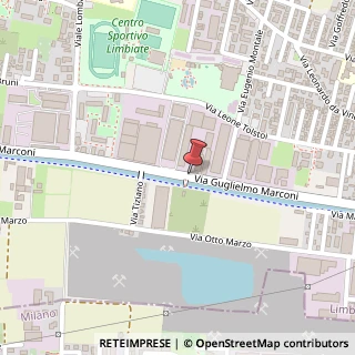 Mappa Via Guglielmo Marconi, 33, 20812 Limbiate, Monza e Brianza (Lombardia)