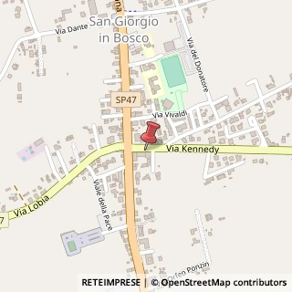 Mappa Via John Kennedy, 4213, 35010 San Giorgio in Bosco, Padova (Veneto)