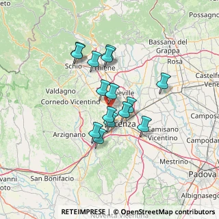 Mappa SS Pasubio, 36030 Caldogno VI (10.69333)