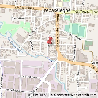 Mappa Via San Pellico, 1, 35010 Trebaseleghe, Padova (Veneto)