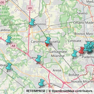 Mappa Via Kennedy John Fitzgerald, 21042 Caronno Pertusella VA, Italia (6.30071)