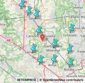 Mappa Via Kennedy John Fitzgerald, 21042 Caronno Pertusella VA, Italia (4.47455)