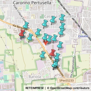 Mappa Via Kennedy John Fitzgerald, 21042 Caronno Pertusella VA, Italia (0.424)
