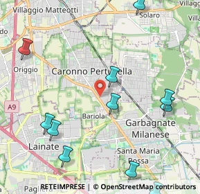 Mappa Via Kennedy John Fitzgerald, 21042 Caronno Pertusella VA, Italia (2.69)