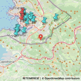 Mappa Strada Provinciale, 34015 Muggia TS, Italia (5.2075)