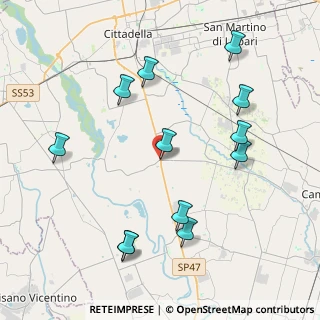Mappa Via Valsugana, 35010 San Giorgio in Bosco PD, Italia (4.42583)