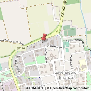 Mappa Via delle Foppe, 12, 20873 Cavenago di Brianza, Monza e Brianza (Lombardia)
