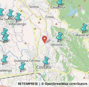 Mappa Via Imer Zona, 13836 Cossato BI, Italia (3.24091)