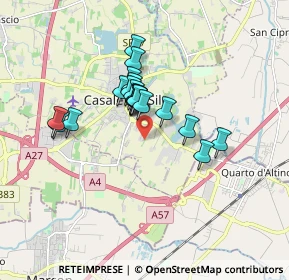 Mappa Via Edmondo Matter, 31032 Casale sul Sile TV, Italia (1.27)