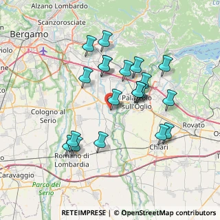 Mappa Via Privata Piave, 24050 Palosco BG, Italia (6.8035)