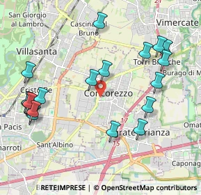 Mappa Via Milano, 20863 Concorezzo MB, Italia (2.365)