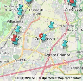 Mappa Via Milano, 20863 Concorezzo MB, Italia (2.85923)