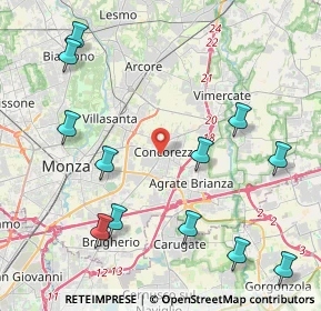 Mappa Via Milano, 20863 Concorezzo MB, Italia (5.10333)