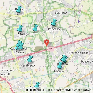 Mappa Via Castellazzo, 20060 Basiano MI, Italia (2.64583)