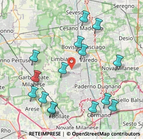 Mappa Via Guglielmo Marconi, 20051 Limbiate MB, Italia (4.51533)