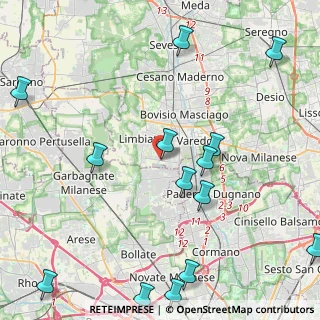 Mappa Via Guglielmo Marconi, 20051 Limbiate MB, Italia (5.66214)