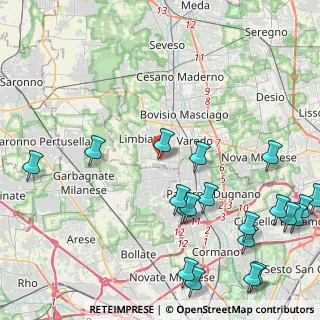 Mappa Via Guglielmo Marconi, 20051 Limbiate MB, Italia (5.876)